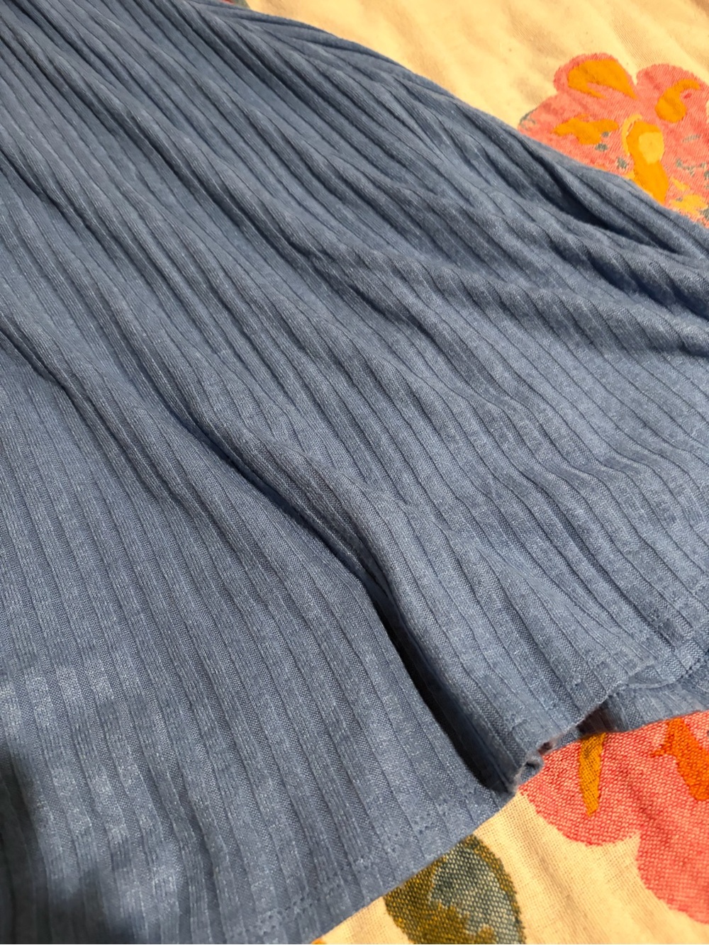Soft Surroundings Ribbed Scoop-Neck Maxi Dress - Light Blue, Super Soft Medium - Picture 5 of 6